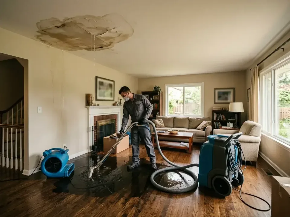 attic-pipe-burst-ceiling-drip-008 — frequently asked questions, Water Damage Restoration & Carpet Care in Concord, NH